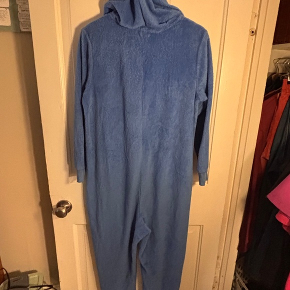 Disney Eeyore Fleece Onesie Pajamas - Zip-Up Hoodie - Picture 2 of 3